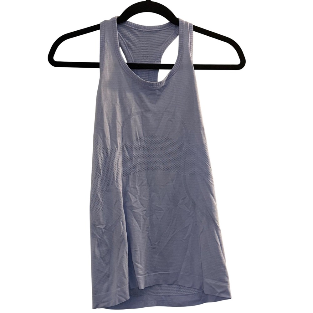 Lululemon Swiftly Tech Racerback Tank 2.0 Blue Size 6 Athletic Gym Workout Top